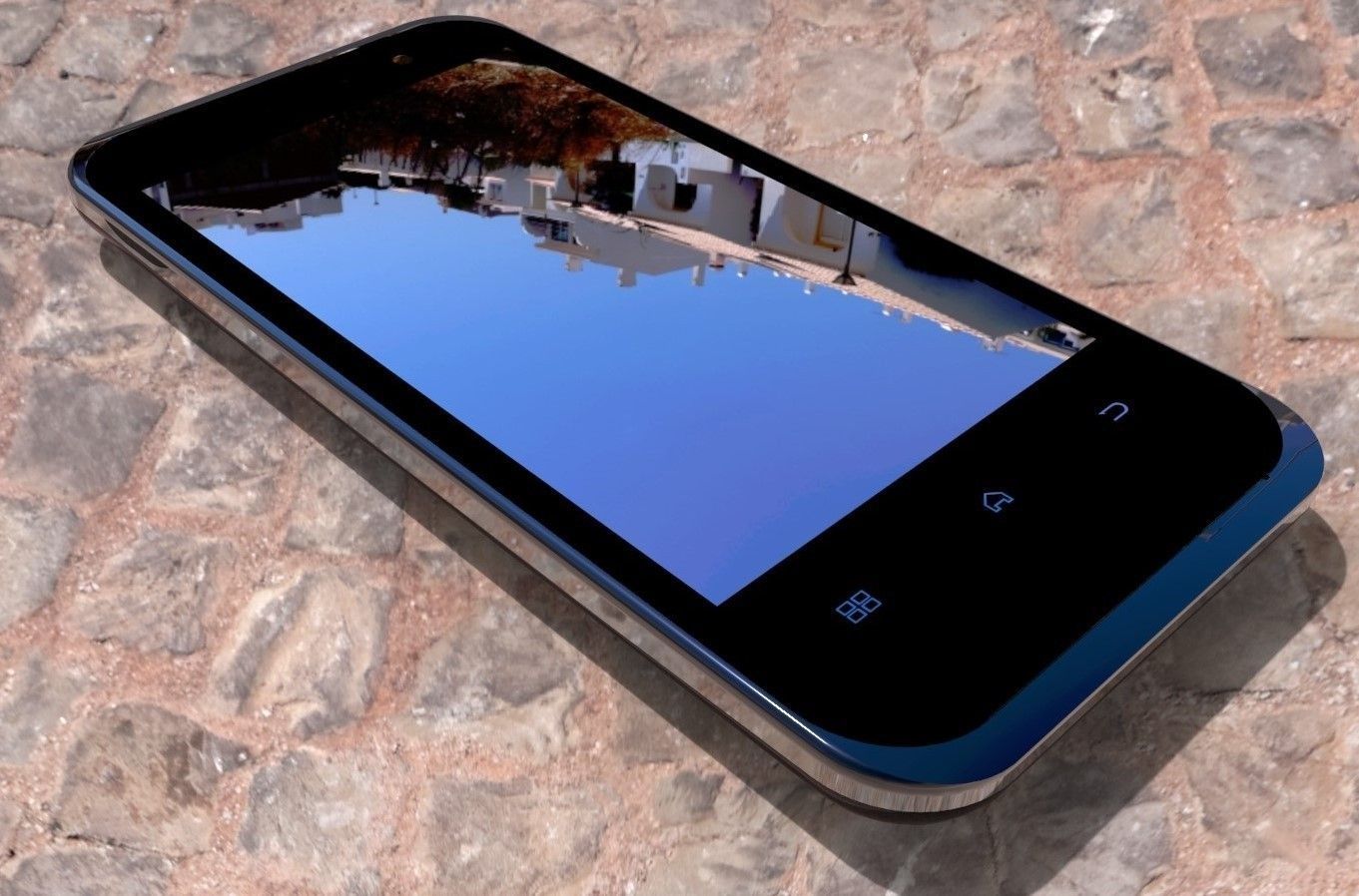 Android smartphone Free 3D model_7