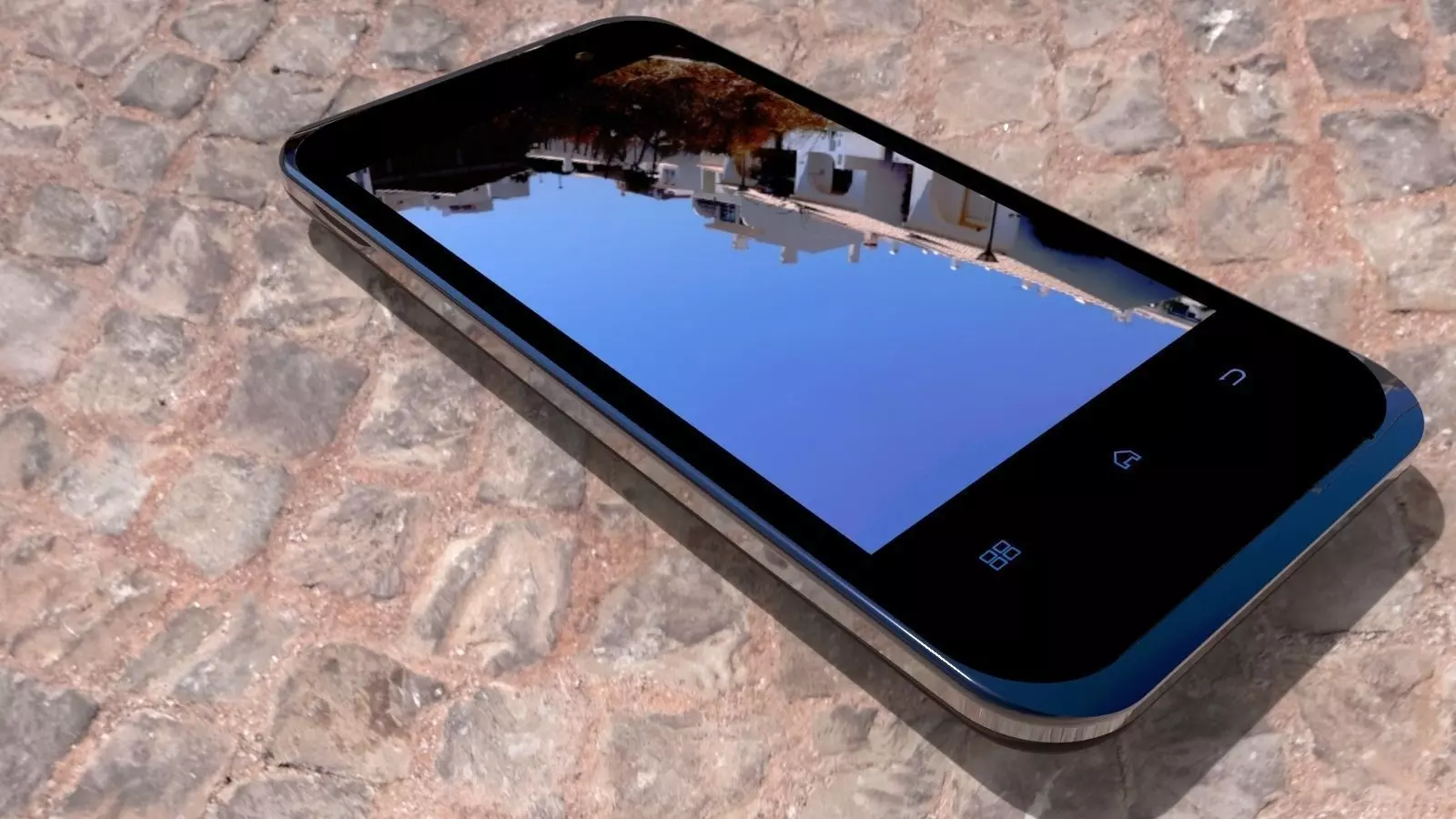 Android smartphone Free 3D model_0