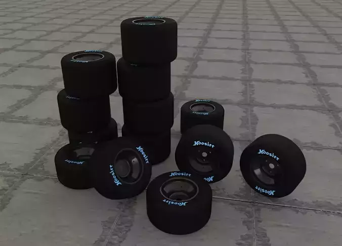 Go Kart Wheel Rim  Tire -11x710-6