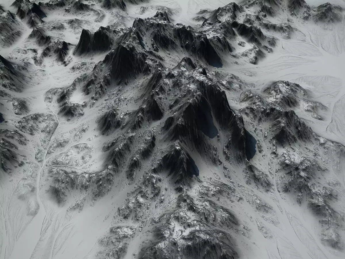 Alien landscape 3d-model 3D model_0