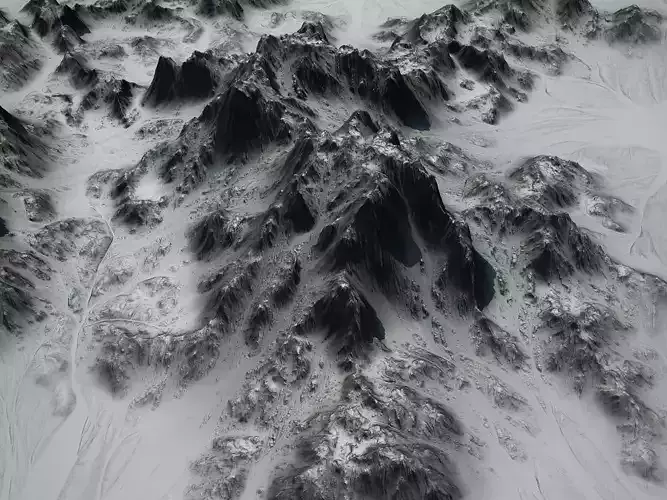 Alien landscape 3d-model