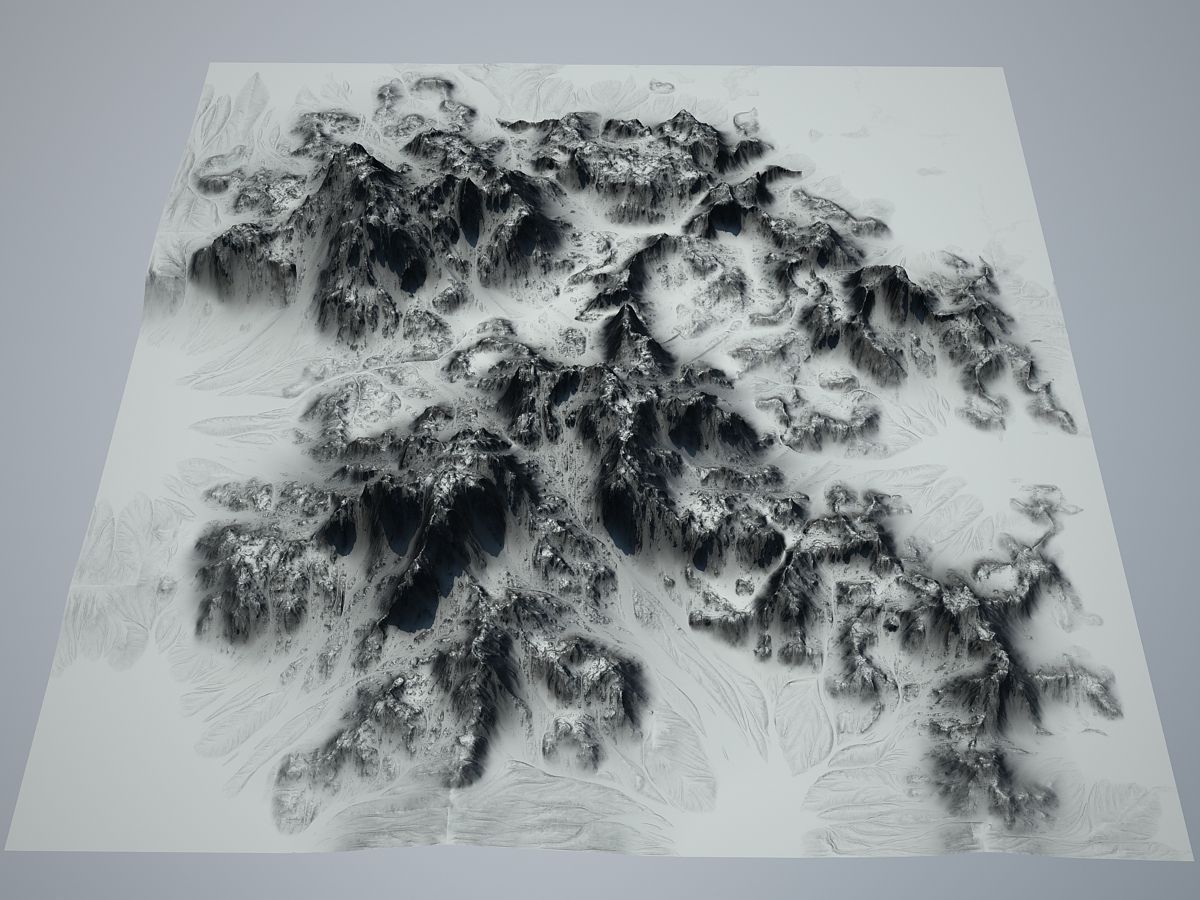 Alien landscape 3d-model 3D model_2