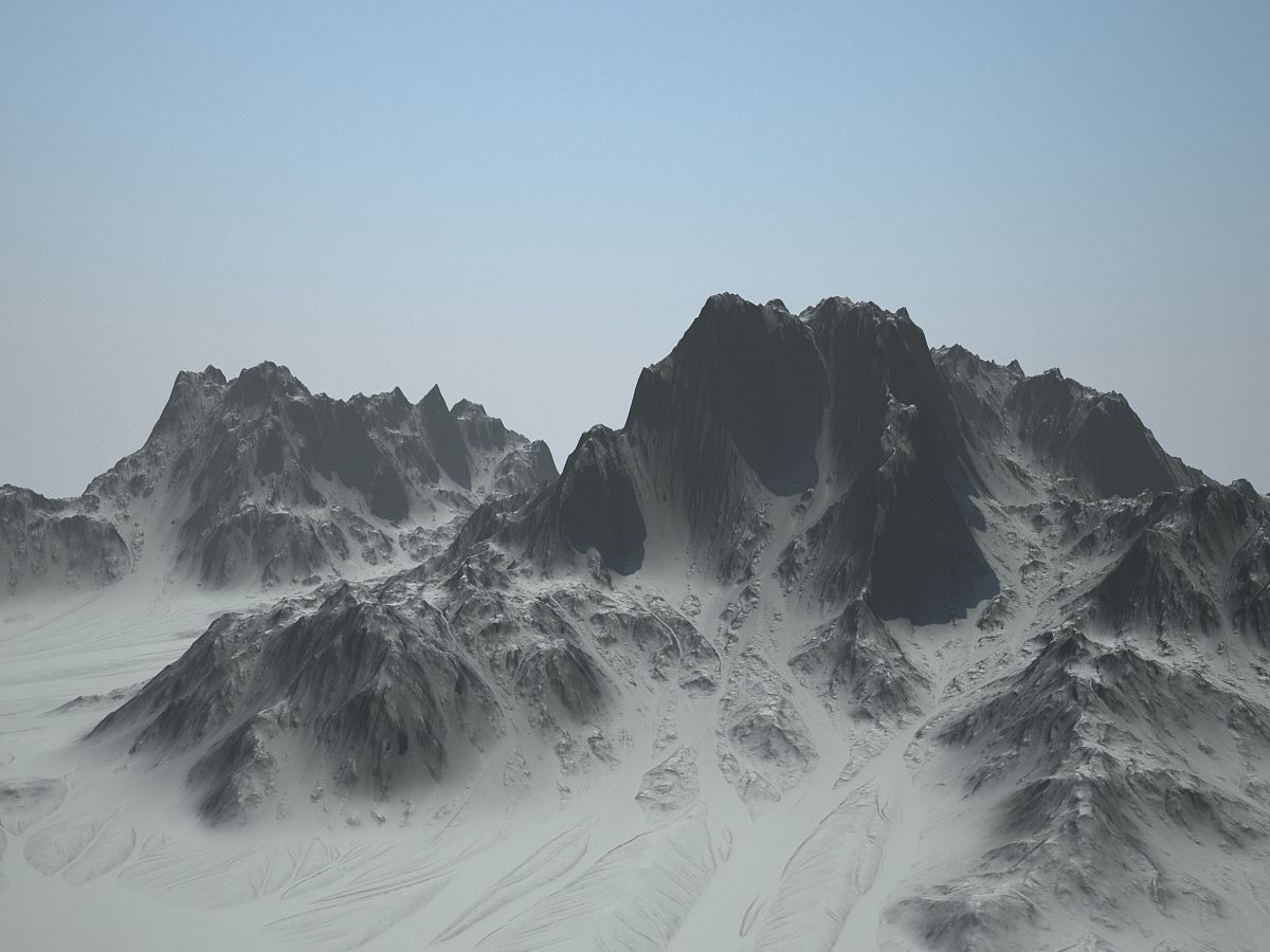 Alien landscape 3d-model 3D model_1