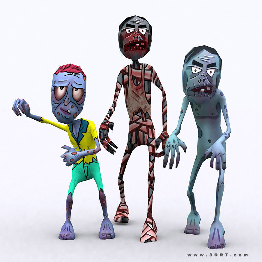 3DRT - Toon Spawns Low-poly 3D model_3