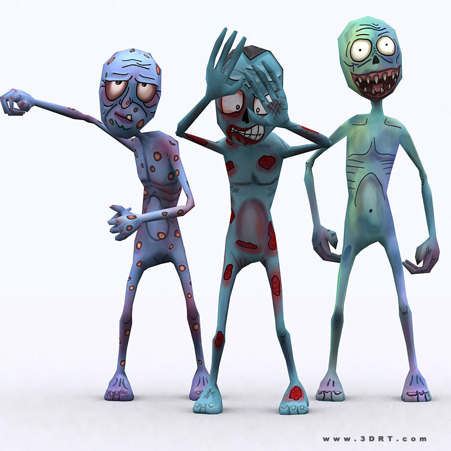 3DRT - Toon Spawns Low-poly 3D model_8