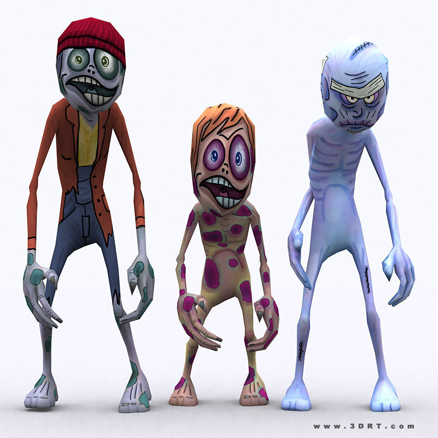 3DRT - Toon Spawns Low-poly 3D model_6