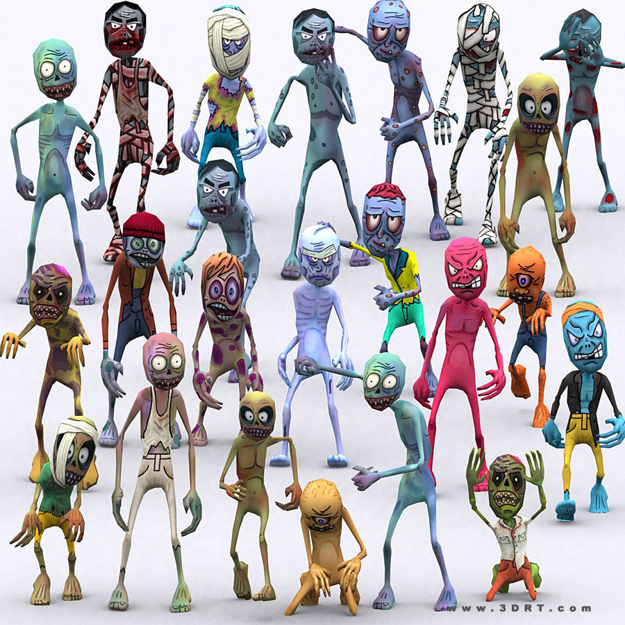 3DRT - Toon Spawns Low-poly 3D model_2