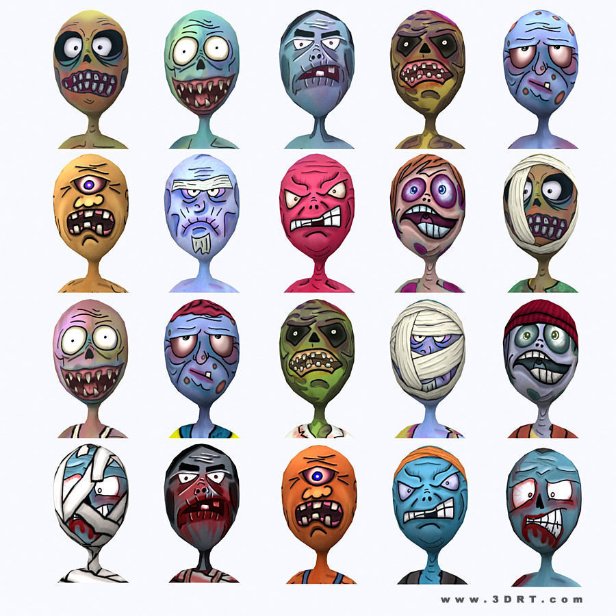 3DRT - Toon Spawns Low-poly 3D model_11