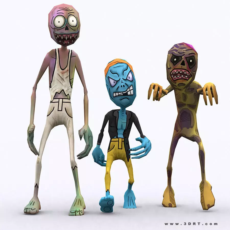 3DRT - Toon Spawns Low-poly 3D model_0