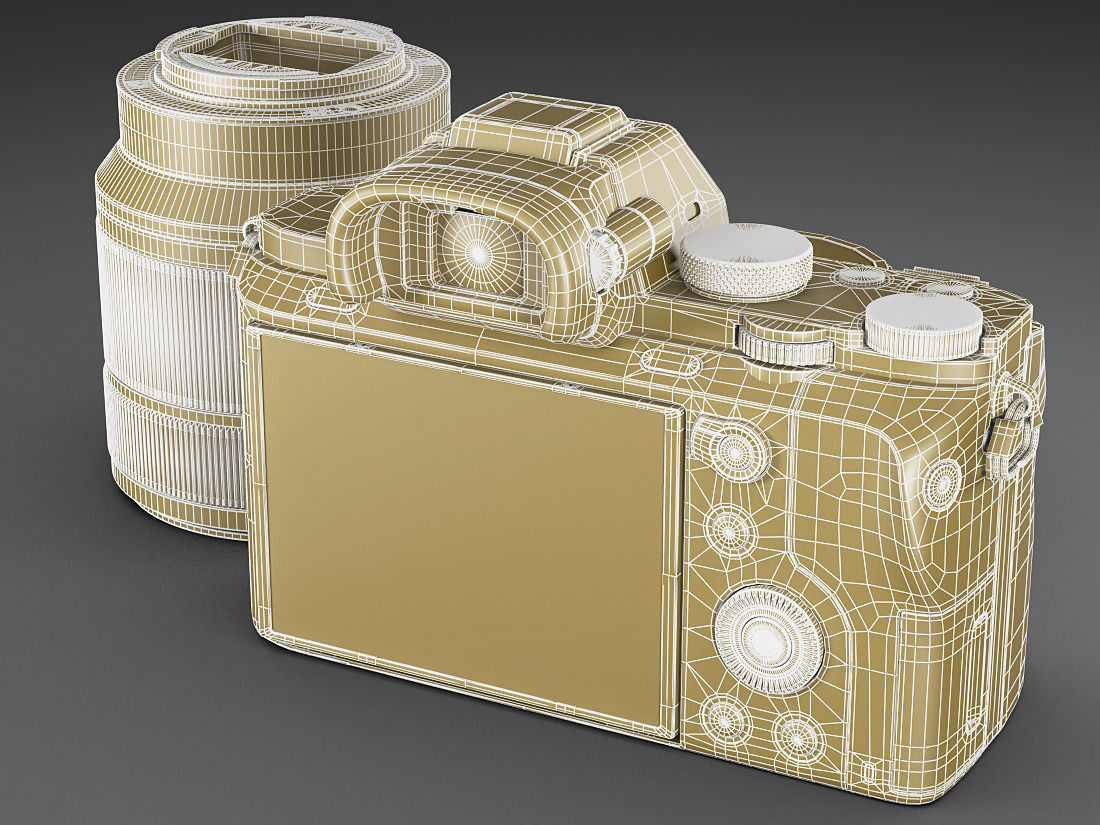 Sony Alpha 7 II with two lenses 3D model_22