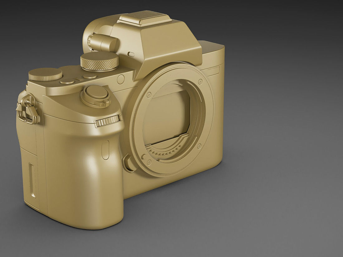 Sony Alpha 7 II with two lenses 3D model_17