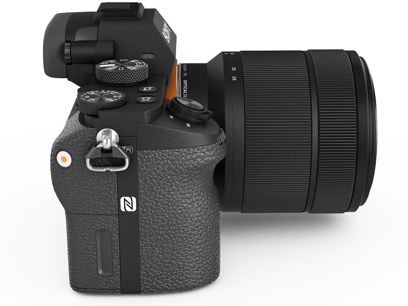 Sony Alpha 7 II with two lenses 3D model_8