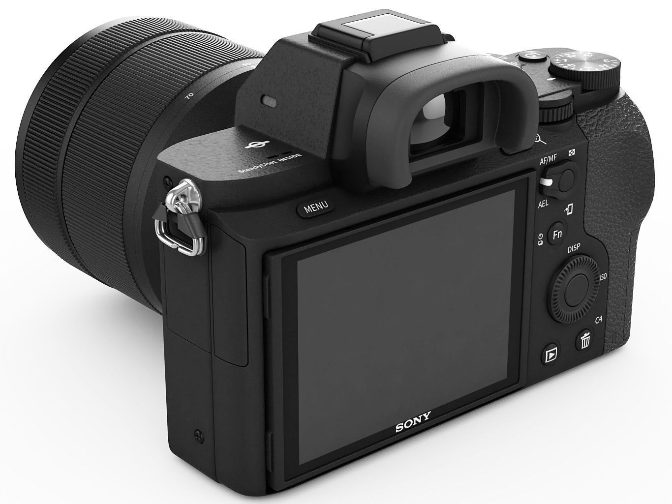 Sony Alpha 7 II with two lenses 3D Model MAX OBJ 3DS FBX C4D LWO LW LWS