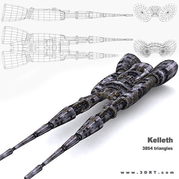 3DRT - Norad Battleships Low-poly 3D model_25