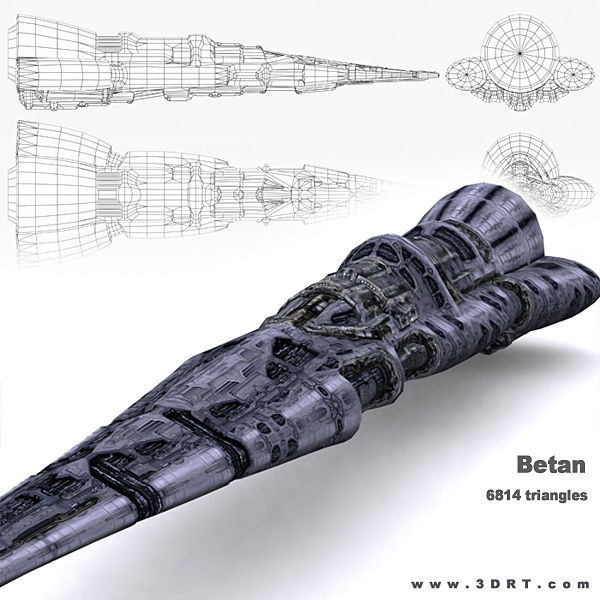 3DRT - Norad Battleships Low-poly 3D model_13