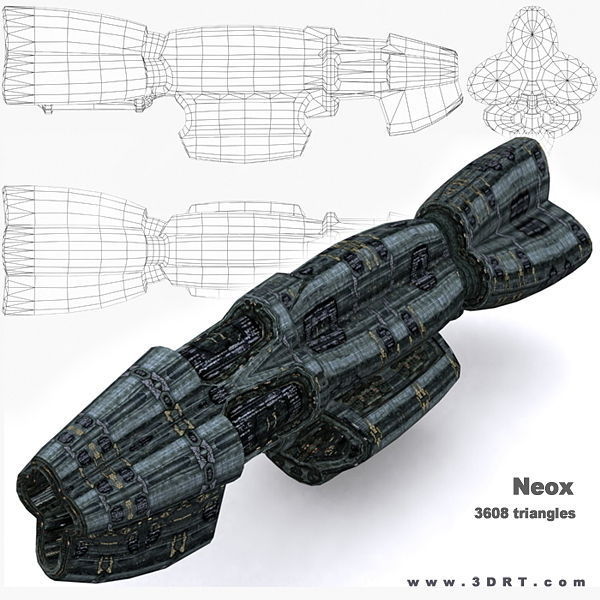 3DRT - Norad Battleships Low-poly 3D model_30