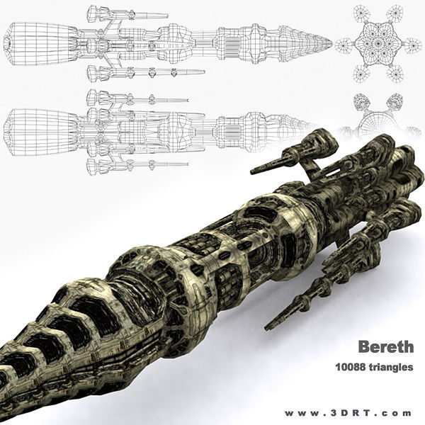 3DRT - Norad Battleships Low-poly 3D model_19