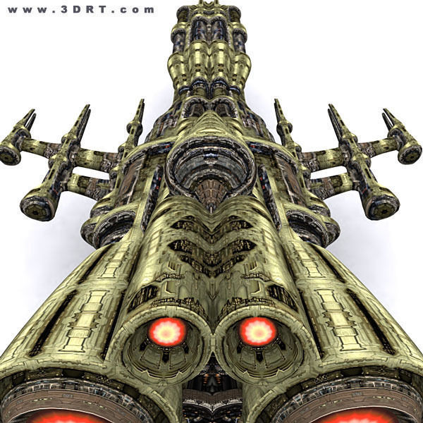 3DRT - Norad Battleships Low-poly 3D model_9