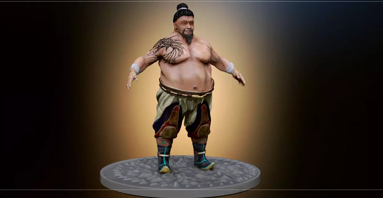 Realistic Human Games Model Low-poly 3D model_0