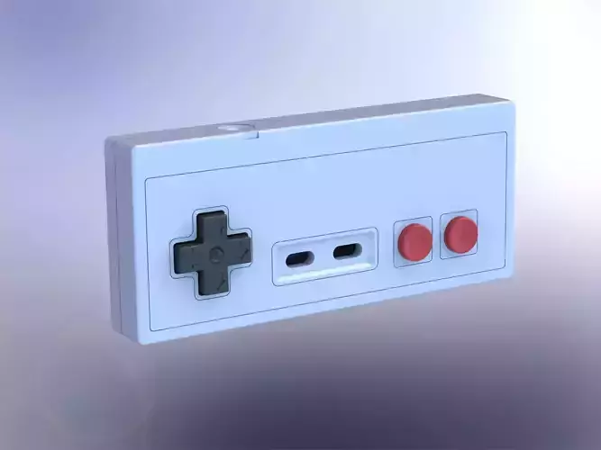 Printable Nintendo NES controller Free 3D print model