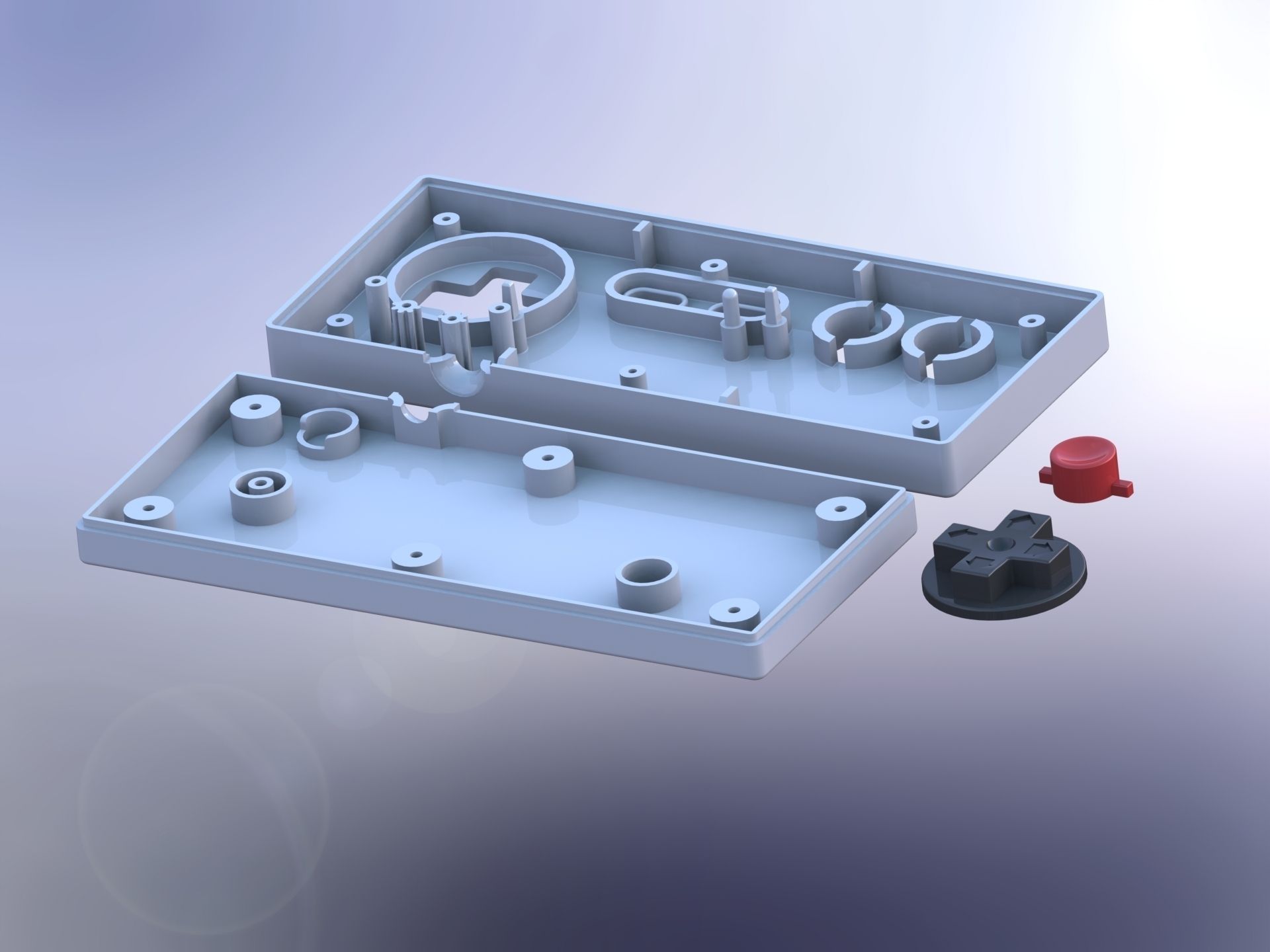 Printable Nintendo NES controller Free 3D print model_2