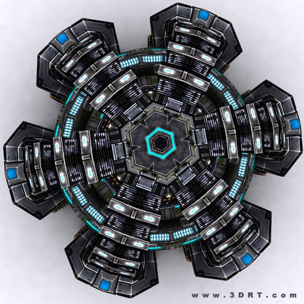 3DRT - Sci-Fi Constructions Mixed Pack Low-poly 3D model_29