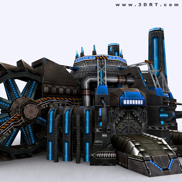 3DRT - Sci-Fi Constructions Mixed Pack Low-poly 3D model_22