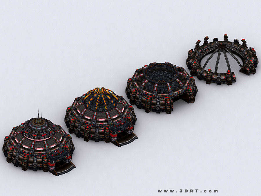 3DRT - Sci-Fi Constructions Mixed Pack Low-poly 3D model_32