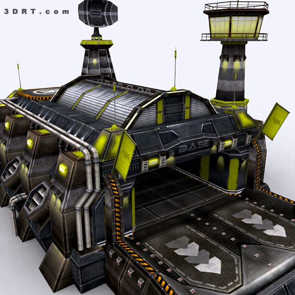 3DRT - Sci-Fi Constructions Mixed Pack Low-poly 3D model_24