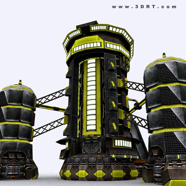 3DRT - Sci-Fi Constructions Mixed Pack Low-poly 3D model_16