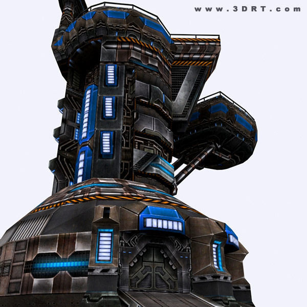 3DRT - Sci-Fi Constructions Mixed Pack Low-poly 3D model_12