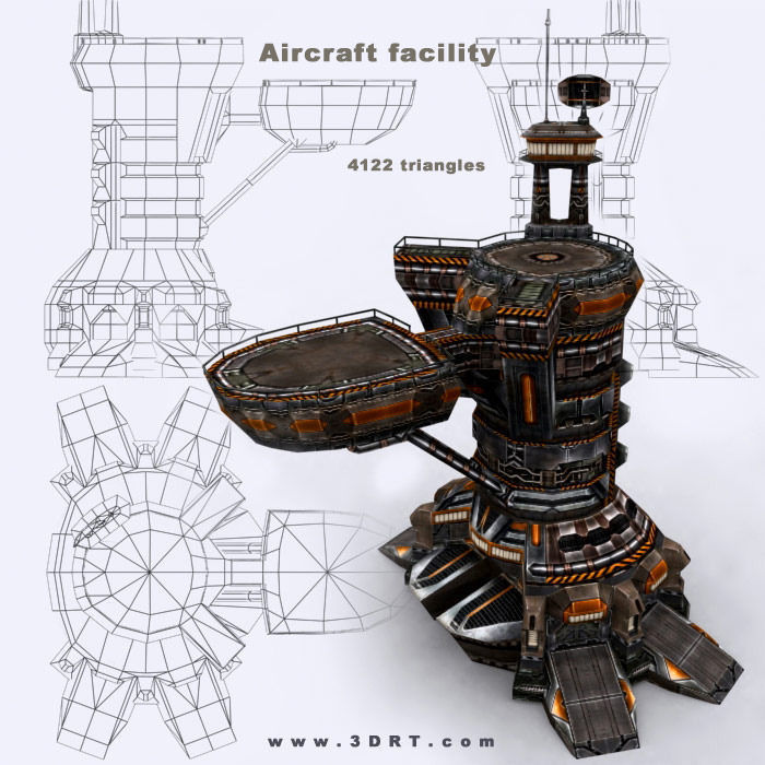 3DRT - Sci-Fi Constructions Mixed Pack Low-poly 3D model_2