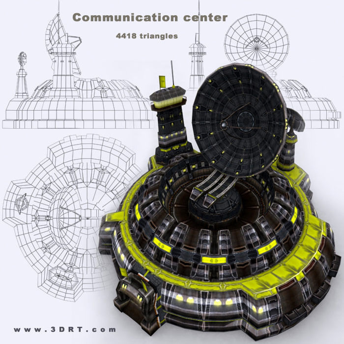 3DRT - Sci-Fi Constructions Mixed Pack Low-poly 3D model_10