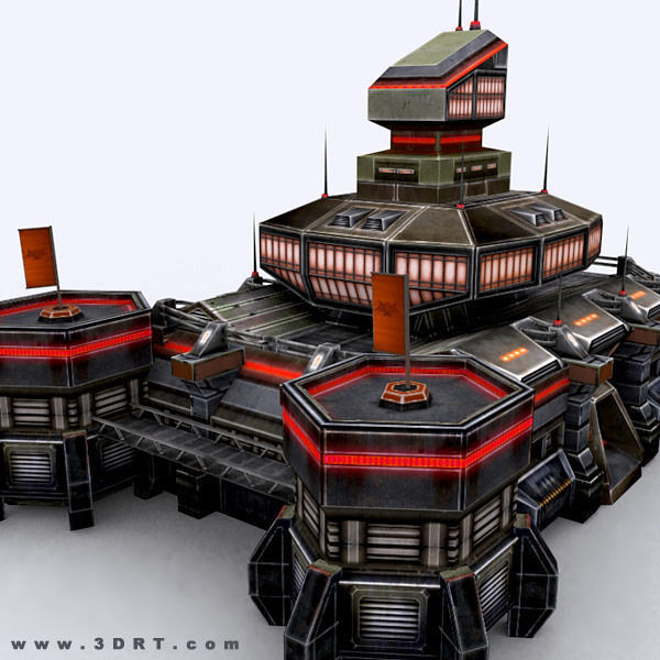 3DRT - Sci-Fi Constructions Mixed Pack Low-poly 3D model_14
