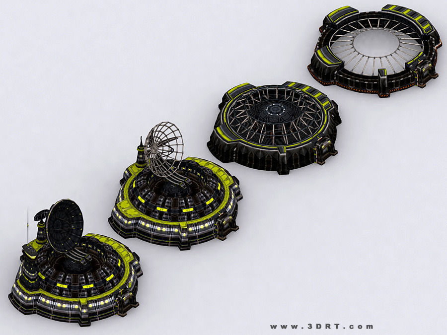 3DRT - Sci-Fi Constructions Mixed Pack Low-poly 3D model_36