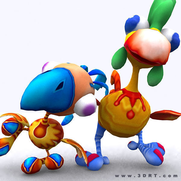 3DRT - Toonpets Birdies  Low-poly 3D model_3