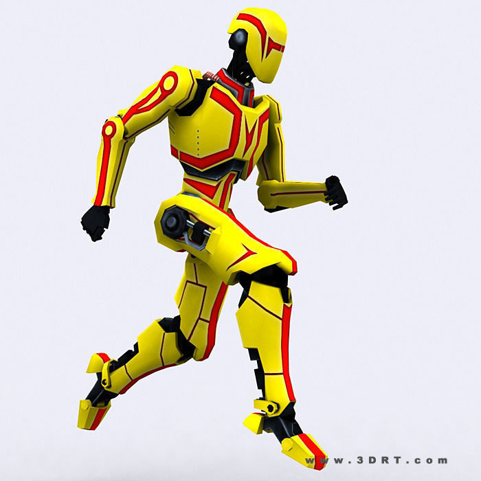 3DRT - iRobots  Low-poly 3D model_7