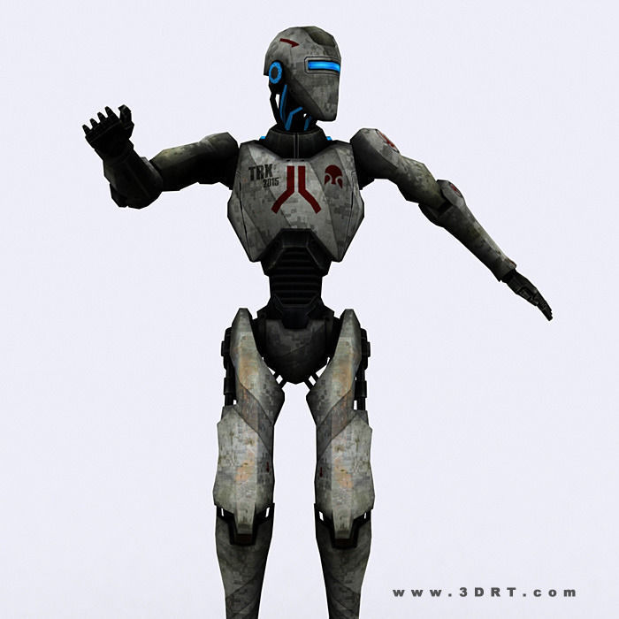 3DRT - iRobots  Low-poly 3D model_11