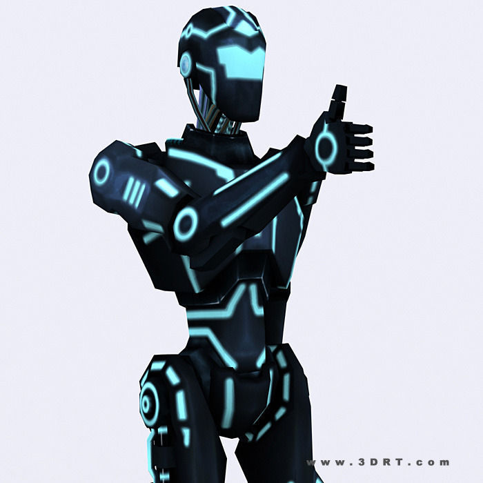 3DRT - iRobots  Low-poly 3D model_8