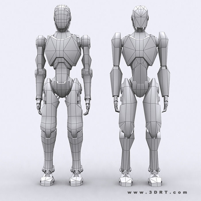 3DRT - iRobots  Low-poly 3D model_12