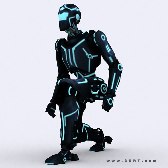3DRT - iRobots  Low-poly 3D model_10
