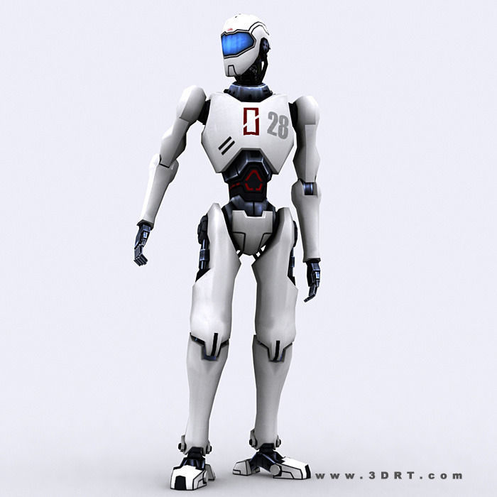 3DRT - iRobots  Low-poly 3D model_2