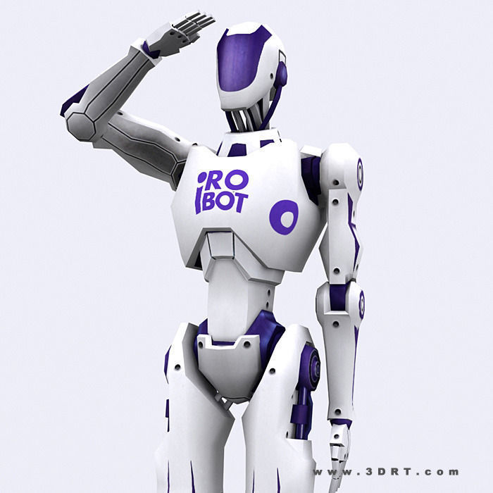 3DRT - iRobots  Low-poly 3D model_5