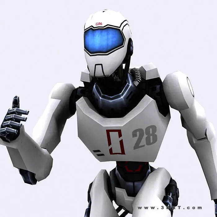 3DRT - iRobots  Low-poly 3D model_0