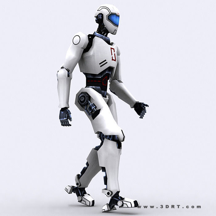 3DRT - iRobots  Low-poly 3D model_3