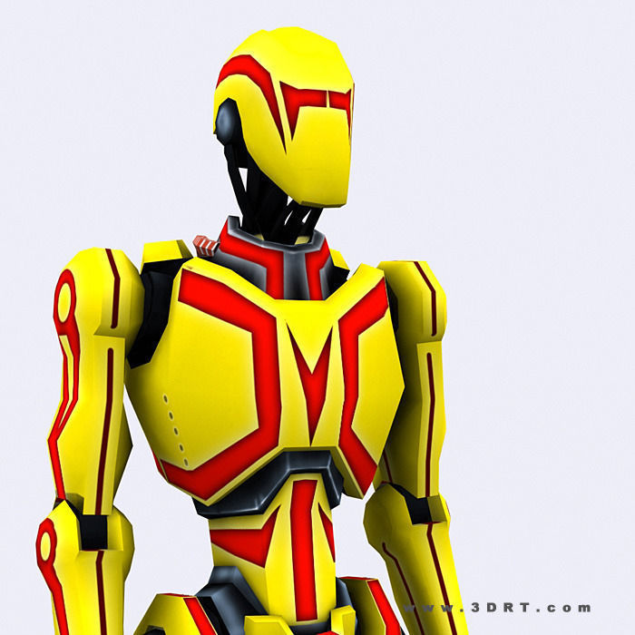 3DRT - iRobots  Low-poly 3D model_6