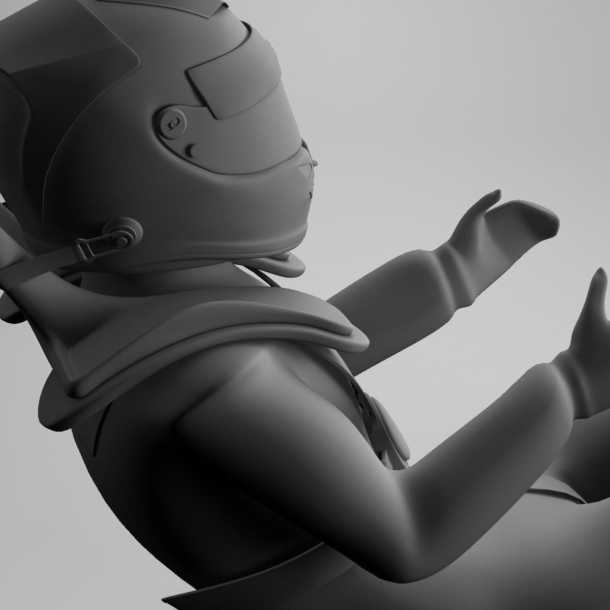 Fernando Alonso 2015 Low-poly 3D model_4