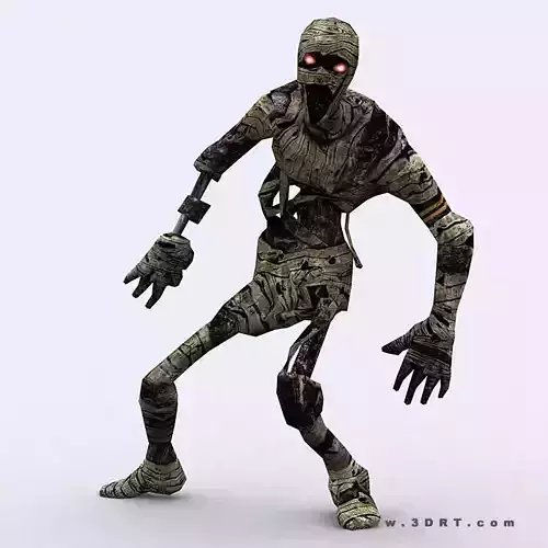 3DRT - Mummies  Low-poly 3D model
