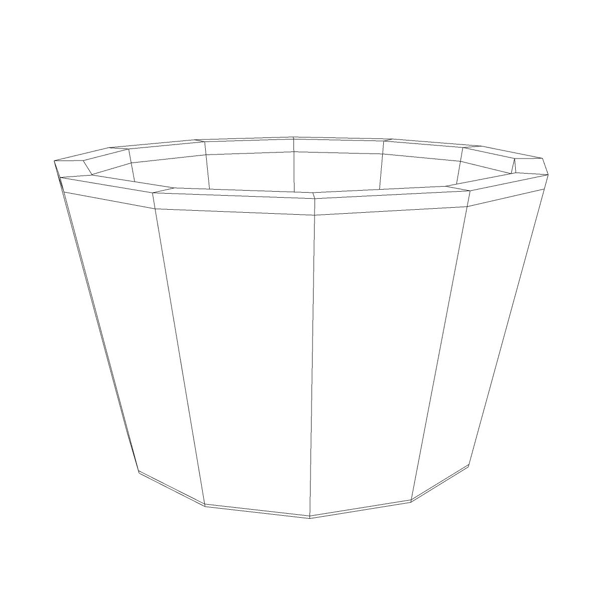 Candle in glass bowl 3D model_7