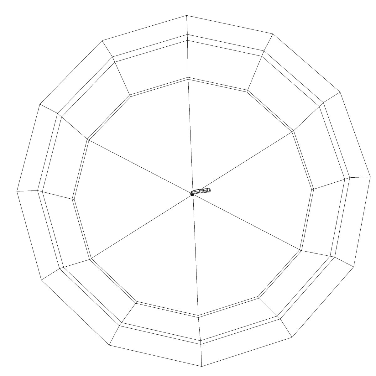 Candle in glass bowl 3D model_9